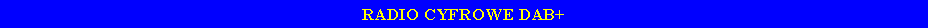 Pole tekstowe: RADIO CYFROWE DAB+