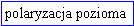 Pole tekstowe: polaryzacja pozioma